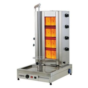 SARO Grill à kebab / gyros à gaz modèle TILLA 4