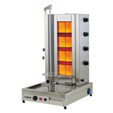SARO Grill à kebab / gyros à gaz modèle TILLA 4