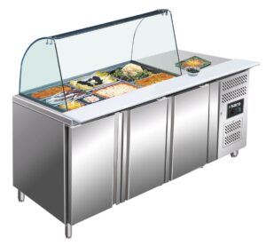 SARO Table réfrigérée avec vitre modèle GN 3100 TNS