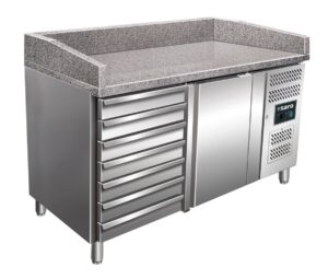SARO Table à pizza réfrigérée à tiroirs modèle MARGA PZ 1610 TN