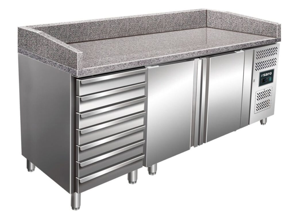 SARO Table à pizza réfrigérée à tiroirs modèle MARGA PZ 2610 TN