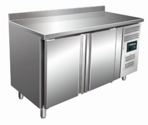SARO Table réfrigérée 2 portes avec dosseret modèle KYLJA 2200 TN