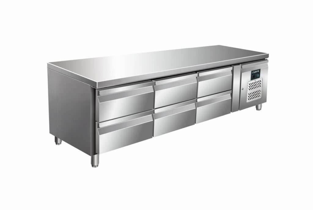 SARO Soubassement réfrigéré, 3x2 tiroirs modèle UGN 3160 TN