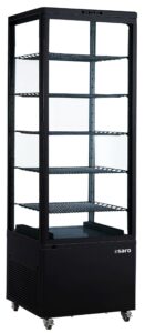 SARO Vitrine réfrigérée, noire modèle LENN