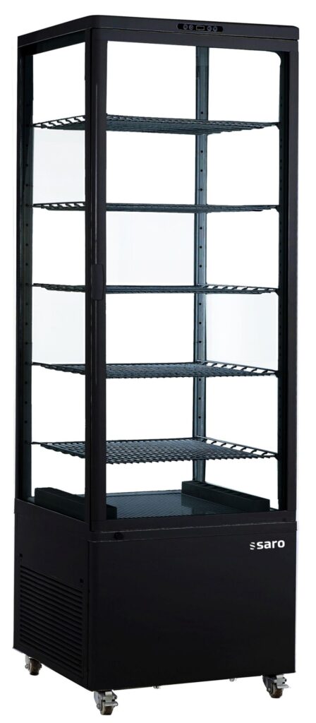 SARO Vitrine réfrigérée, noire modèle LENN