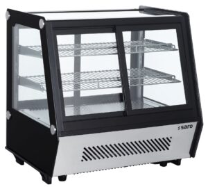SARO Vitrine réfrigérée à poser, portes coulissantes avant et arrière modèle SELF 165K