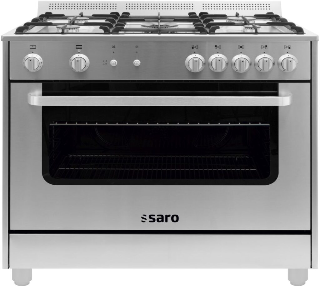 SARO Cuisinière multifonction gaz/gaz modèle TS95C71X
