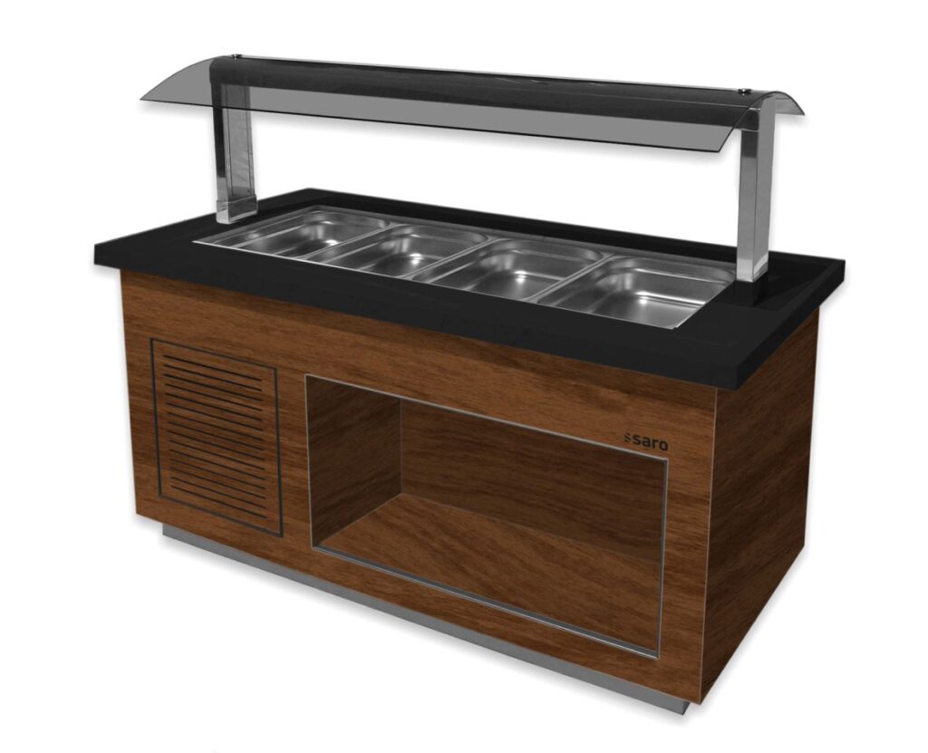 SARO Buffet chaud modèle PREMIUM LINE SB-H 170 walnut