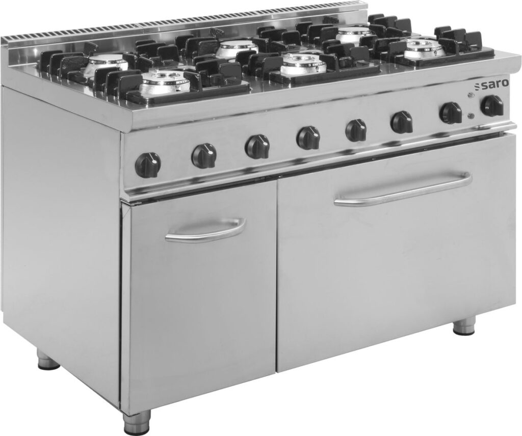 SARO Cuisinière à gaz avec four électrique modèle E7/KUPG6LE
