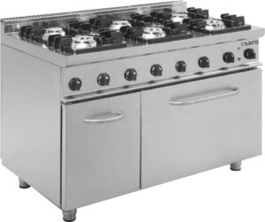 SARO Cuisinière à gaz avec four électrique modèle E7/KUPG6LE
