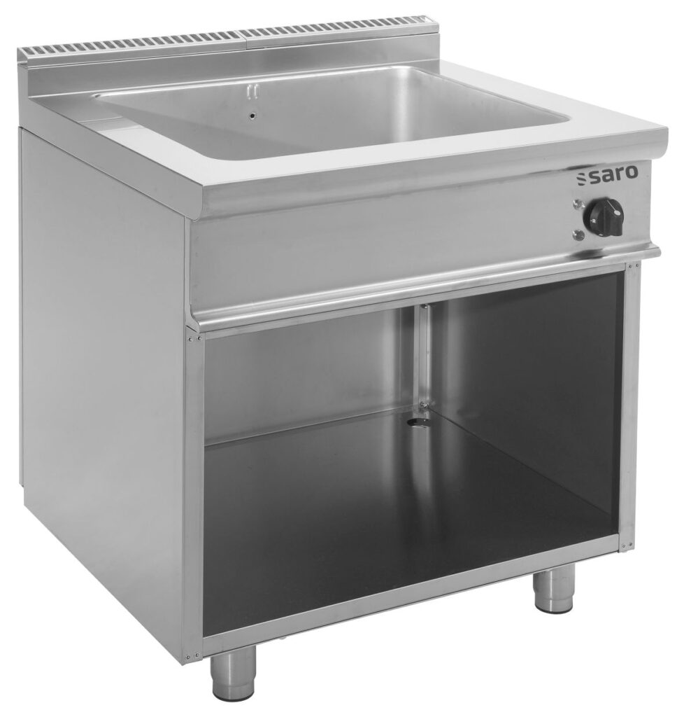 SARO Bain-marie sur placard ouvert modèle E7/BME2BA