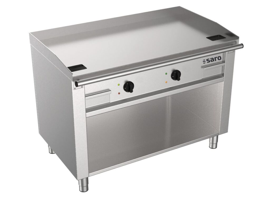 SARO Grill teppanyaki électrique sur placard ouvert modèle TED2/120 E