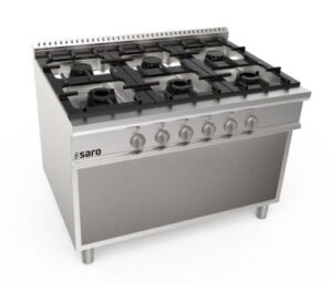 SARO Réchaud à gaz sur placard ouvert, 6 feux LQ modèle LQ / CUG6BA