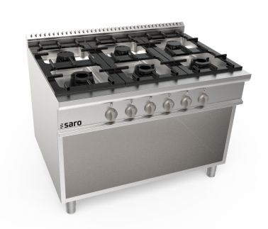 SARO Gas stove open substructure 6 burners LQ model LQ / CUG6BA