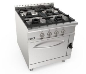 SARO Cuisinière à gaz + four à gaz, 4 feux LQ modèle LQ / CUG4NG