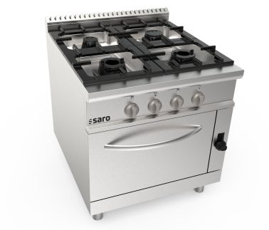 SARO Cuisinière à gaz + four à gaz, 4 feux LQ modèle LQ / CUG4NG