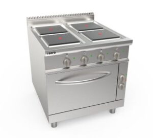 SARO Cuisinière électrique + four, 4 plaques LQ modèle LQ / CQE4LE
