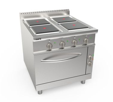SARO Cuisinière électrique + four, 4 plaques LQ modèle LQ / CQE4LE