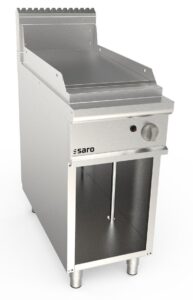 SARO Plaque à snacker à gaz sur placard ouvert modèle LQ / FTG2BAL