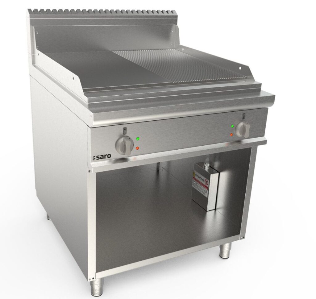 SARO Electric griddle plate with open stand model LQ / FTG4BAM