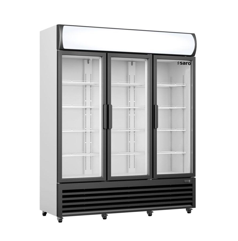 SARO Armoire réfrigérée avec porte vitrée et fronton lumineux modèle GTK 1065
