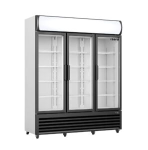 SARO Armoire réfrigérée avec porte vitrée et fronton lumineux modèle GTK 1065