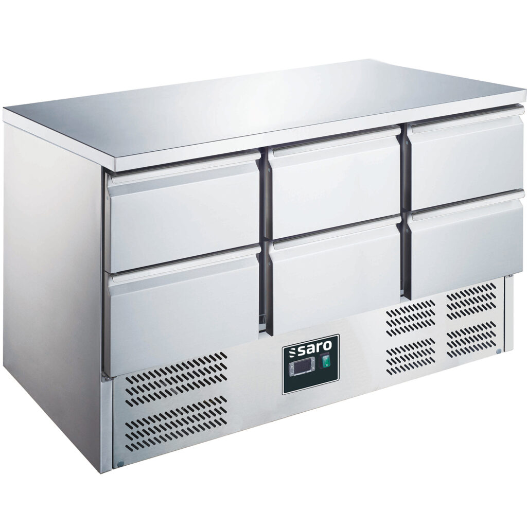 SARO Table réfrigérée 6 tiroirs modèle ES 903 S/S TOP 0/6