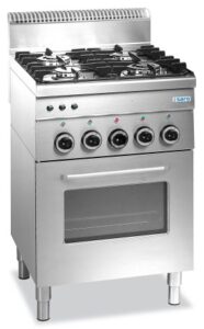 SARO Cuisinière à gaz avec four à gaz, 4 feux, ligne 600 modèle G4SF6