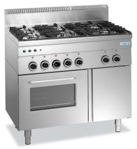 SARO Cuisinière à gaz avec four à gaz, 6 feux, ligne 600 modèle G6SFA6