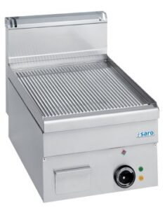 SARO Plaque grill électrique rainurée à poser 400x600 modèle EFT46R