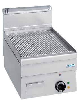 SARO Plaque grill électrique rainurée à poser 400x600 modèle EFT46R