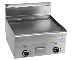 SARO Plaque grill électrique lisse à poser 600x600 modèle EFT66L