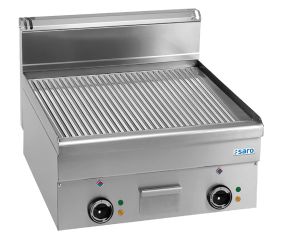 SARO Plaque grill électrique rainurée à poser 600x600 modèle EFT66R