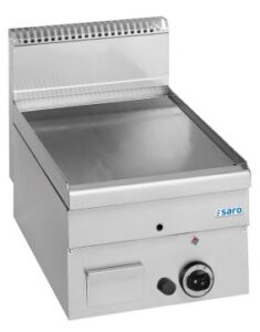 SARO Plaque grill à gaz lisse à poser 400x600 modèle GFT46L