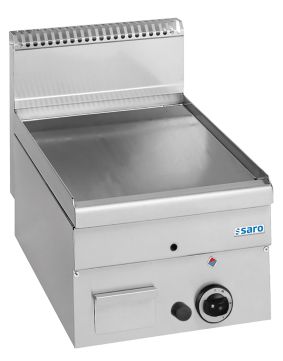 SARO Plaque grill à gaz lisse à poser 400x600 modèle GFT46L