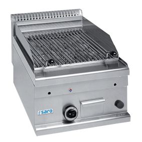 SARO Grill à pierre de lave à poser 400x600 modèle GPL46