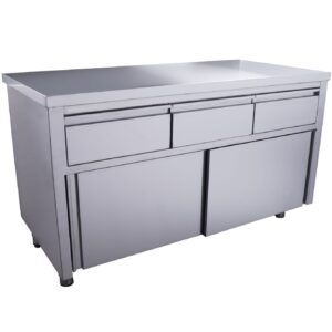 SARO Meuble à portes coulissantes - 3 tiroirs 1400x700 mm