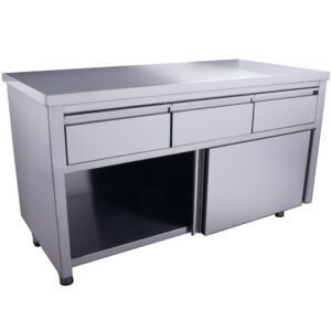 SARO Sliding door cabinet - 3 drawers 1600X700mm