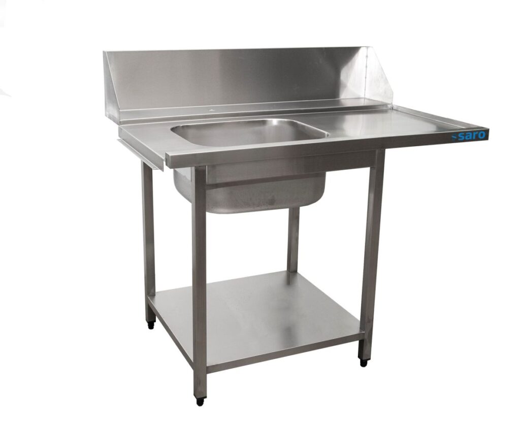 SARO Table d'entrée pour lave-vaisselle gauche, 1 bac, 1200 mm