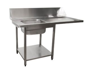 SARO Table d'entrée pour lave-vaisselle gauche, 1 bac, 1600 mm